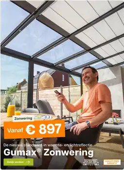 Tuinmaximaal Gumax® Zonwering aanbieding