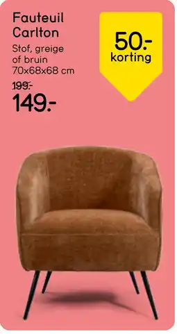 Leen Bakker Bekijk Fauteuil Carlton aanbieding