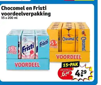 Kruidvat Chocome en Fristi 200ml aanbieding