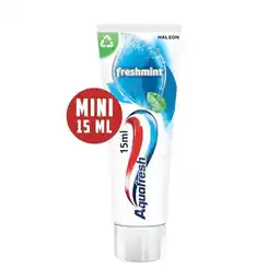 Trekpleister Aquafresh Freshmint 3-In-1 Mini-Tandpasta aanbieding
