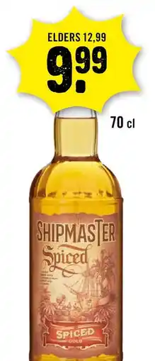 Dirck 3 Shipmaster Rum Spiced Gold 70 cl aanbieding