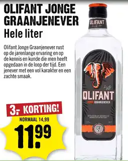 Dirck 3 Olifant Graanjenever 100 cl aanbieding