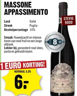 Dirck 3 Massone Appassimento 75 cl aanbieding