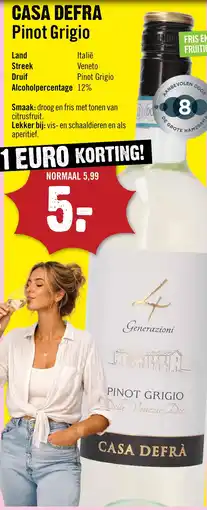 Dirck 3 Casa Defra Pinot Grigio 75 cl aanbieding