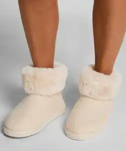 Hunkemoller Hunkemöller Pantoffel Saar Wit aanbieding