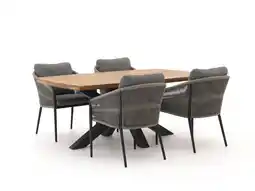 Kees Smit + 10% kassakorting | Bellagio Mineo/Induno deens Ovaal 180cm dining tuinset 5-delig aanbieding