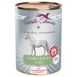 Zooplus 12x 400g Terra Canis Alimentum Veterinarium Diabetic Diet Paard Hondenvoer Nat aanbieding