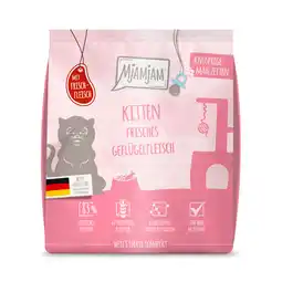 Zooplus 300 g MjAMjAM Knapperige Maaltijden Kitten Gevogelte Kattenvoer droog aanbieding