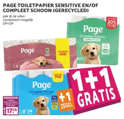 De Boerenschuur Page toilet papier sensitive en/of compleet schoon (gerecycled) aanbieding