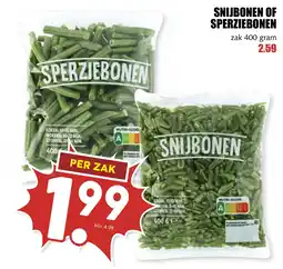 De Boerenschuur snijsbonen of sperziebonen aanbieding
