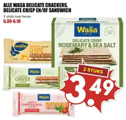 De Boerenschuur Wasa delicate crisp en/of sandwich aanbieding