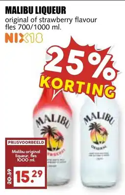 De Boerenschuur Malibu liqueur aanbieding