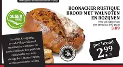 De Boerenschuur boonacker rustique brood met walnoten en rozijnen aanbieding