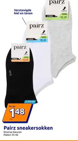 Action Pairz sneakersokken aanbieding