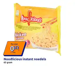 Action Noodlicious instant noedels aanbieding