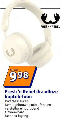 Action Fresh 'n Rebel draadloze koptelefoon aanbieding