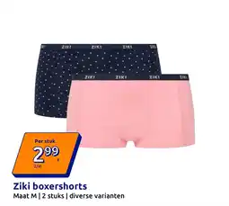Action Ziki boxershorts aanbieding