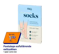 Action Footsteps exfoliërende eeltsokken aanbieding