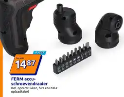 Action Ferm accuschroevendraaier aanbieding