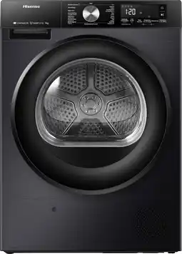 MediaMarkt Hisense Dh3s902bbcc - Warmtepompdroger 9 Kg 63 Db Energielabel C aanbieding