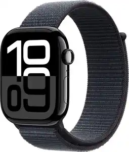 MediaMarkt Apple Watch Series 10 GPs 46mm Ink Sport Loop Smartwatch Jet Black aanbieding