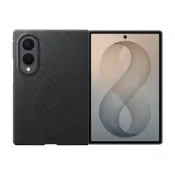 MediaMarkt Samsung Carbon Magnet Telefoonhoesje Voor Samsung Galaxy Z Fold8 Zwart aanbieding