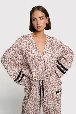 Wehkamp Alix the Label vest met dierenprint bruin aanbieding