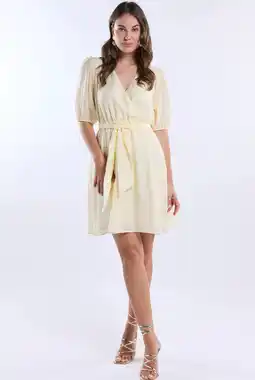 Wehkamp Freebird zomerjurk lichtgeel aanbieding