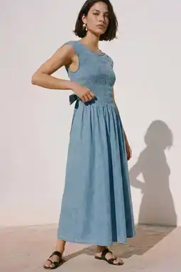 Wehkamp VERO MODA spijkerjurk medium blue denim aanbieding