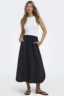 Wehkamp ONLY midi jurk ecru aanbieding