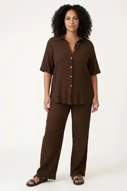 Wehkamp Tramontana viscose blouse - bruin aanbieding