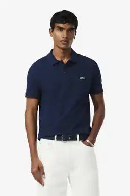 Wehkamp Lacoste slim polo donkerblauw aanbieding