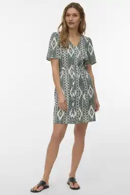 Wehkamp VERO MODA mini jurk groen aanbieding