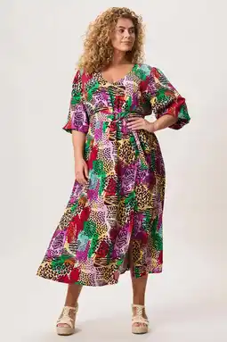 Wehkamp Miss Etam Plus zomerjurk multi aanbieding