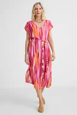 Wehkamp Smashed Lemon zomerjurk met all over print roze aanbieding