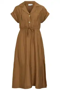 Wehkamp VILA midi jurk - camel aanbieding