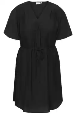 Wehkamp ONLY CARMAKOMA mini jurk zwart aanbieding