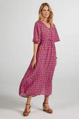 Wehkamp Didi midi jurk roze aanbieding