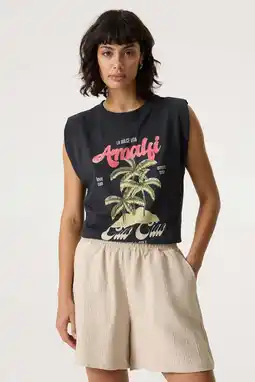 Wehkamp Garcia T-shirt met print - antraciet aanbieding