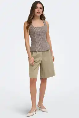 Wehkamp ONLY regularwaist bermuda short zand aanbieding