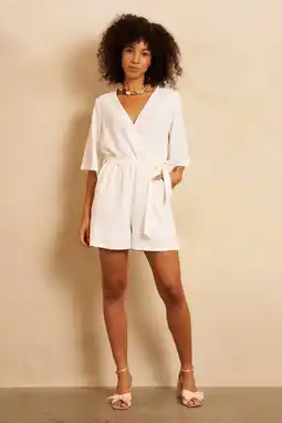 Wehkamp Lofty Manner playsuit ecru aanbieding