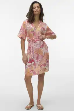 Wehkamp VERO MODA mini jurk roze aanbieding