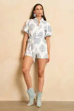 Wehkamp Lofty Manner playsuit wit broderie aanbieding