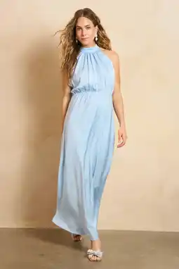 Wehkamp Lofty Manner maxi jurk lichtblauw aanbieding