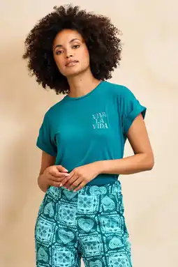 Wehkamp Lofty Manner T-shirt blauw aanbieding