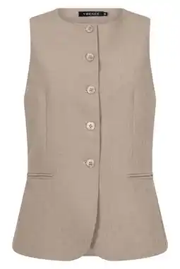 Wehkamp Ydence gilet beige aanbieding
