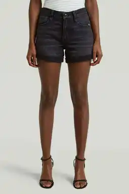 Wehkamp G-STAR denim regularwaist short zwart aanbieding