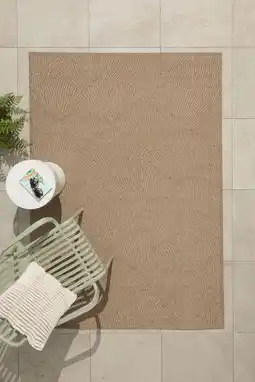 Wehkamp NOUS Living binnen- en buitenvloerkleed beige/terra (230x160 cm) aanbieding