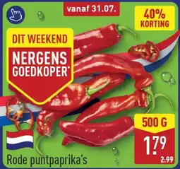 ALDI Rode Puntpaprika's aanbieding