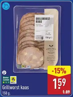 ALDI Grillworst Kaas aanbieding